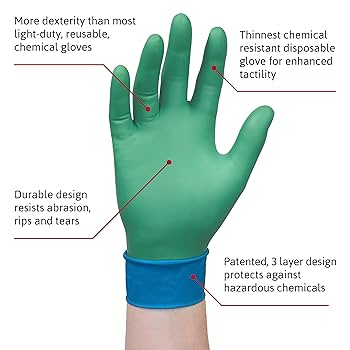 ウェア method Microflex 93260060 93-260 Chemical Resistant Gloves (Pack of